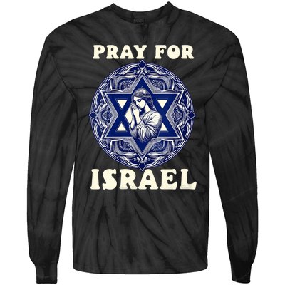 I Stand With Israel Support Israel Strong Pray For Israel Free Tie-Dye Long Sleeve Shirt