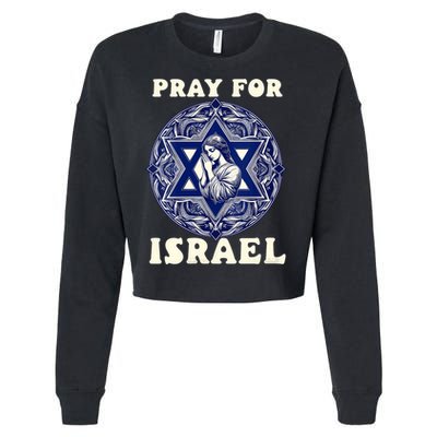I Stand With Israel Support Israel Strong Pray For Israel Free Cropped Pullover Crew