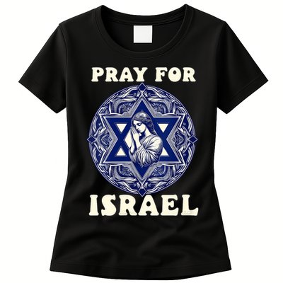 I Stand With Israel Support Israel Strong Pray For Israel Free Womens T-Shirt