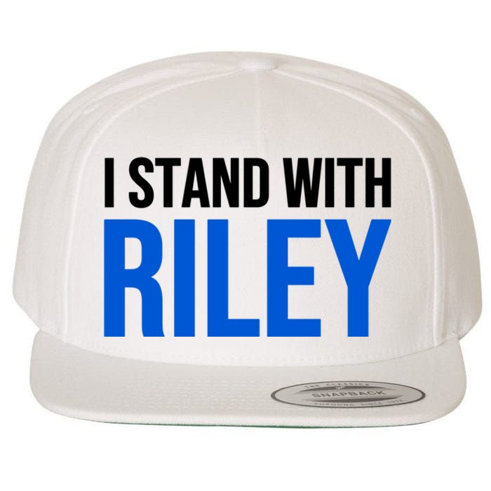 I Stand With Riley Gaines #ProtectWomensSports Wool Snapback Cap