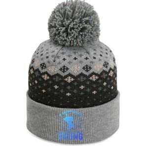 If Snowboarding Was Easy Theyd Call It Skiing Snowboarding Funny Gift The Baniff Cuffed Pom Beanie