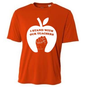 I Stand With Our Teachers & Stand Against Book Banning! Cooling Performance Crew T-Shirt