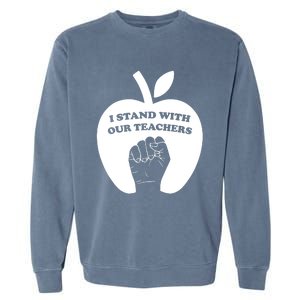 I Stand With Our Teachers & Stand Against Book Banning! Garment-Dyed Sweatshirt