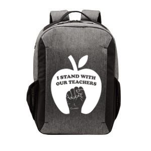 I Stand With Our Teachers & Stand Against Book Banning! Vector Backpack