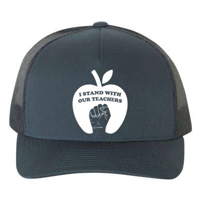 I Stand With Our Teachers & Stand Against Book Banning! Yupoong Adult 5-Panel Trucker Hat