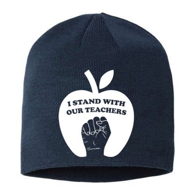 I Stand With Our Teachers & Stand Against Book Banning! Sustainable Beanie