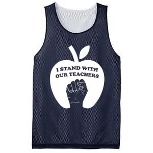 I Stand With Our Teachers & Stand Against Book Banning! Mesh Reversible Basketball Jersey Tank