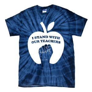 I Stand With Our Teachers & Stand Against Book Banning! Tie-Dye T-Shirt