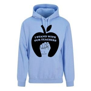 I Stand With Our Teachers & Stand Against Book Banning! Unisex Surf Hoodie