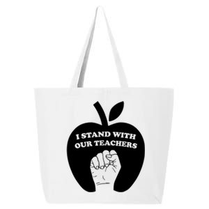 I Stand With Our Teachers & Stand Against Book Banning! 25L Jumbo Tote