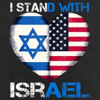 I Stand With Israel Us Support Love Israeli Brotherhood Flag Heart Hat