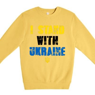 I Stand With Ukraine Premium Crewneck Sweatshirt