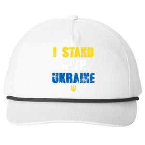 I Stand With Ukraine Snapback Five-Panel Rope Hat