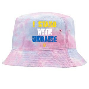 I Stand With Ukraine Tie-Dyed Bucket Hat