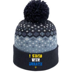 I Stand With Ukraine The Baniff Cuffed Pom Beanie