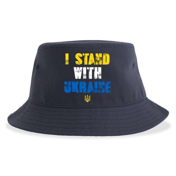 I Stand With Ukraine Sustainable Bucket Hat