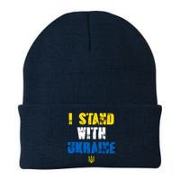 I Stand With Ukraine Knit Cap Winter Beanie