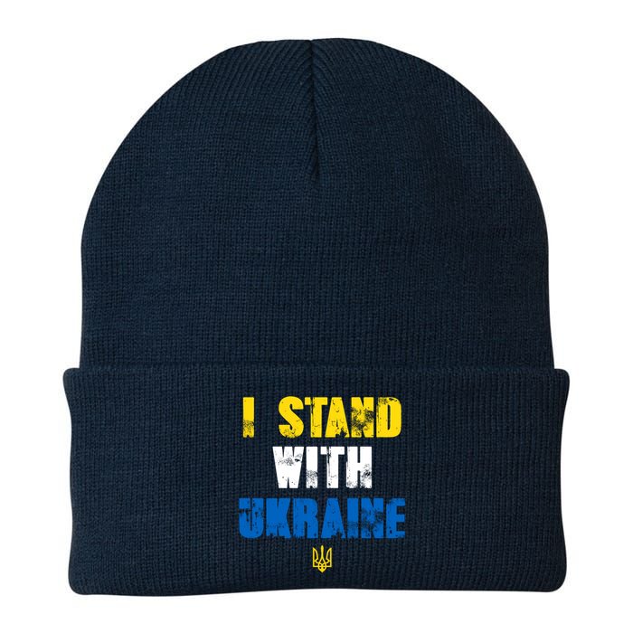 I Stand With Ukraine Knit Cap Winter Beanie