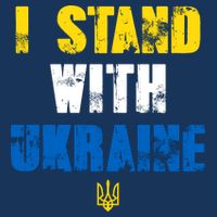 I Stand With Ukraine Drawstring Bag