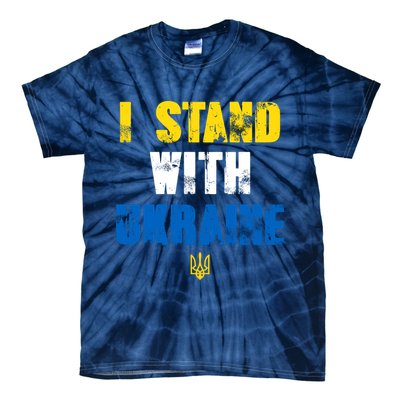 I Stand With Ukraine Tie-Dye T-Shirt