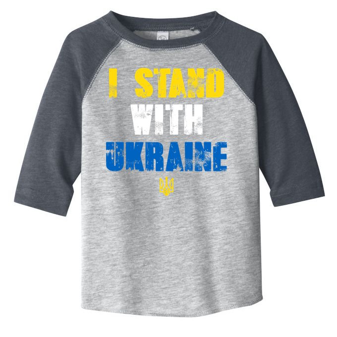 I Stand With Ukraine Toddler Fine Jersey T-Shirt