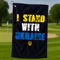 I Stand With Ukraine Golf Towel