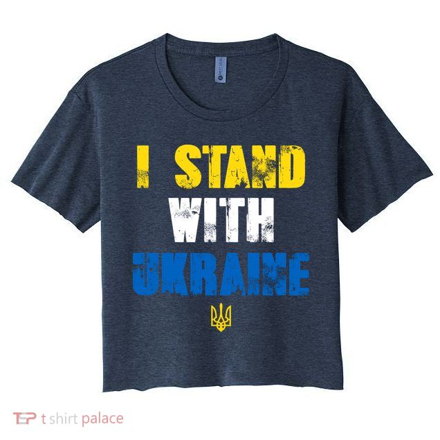 I Stand With Ukraine Crop Top