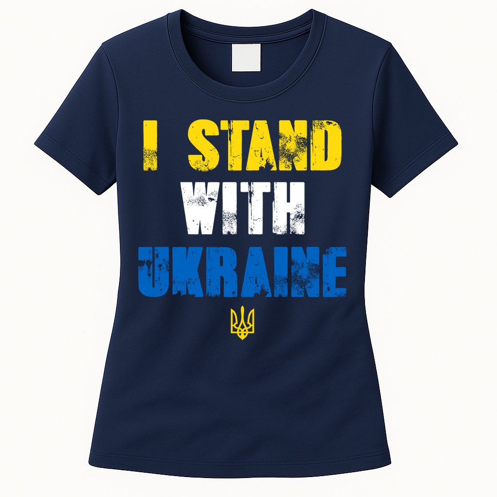 I Stand With Ukraine Womens T-Shirt