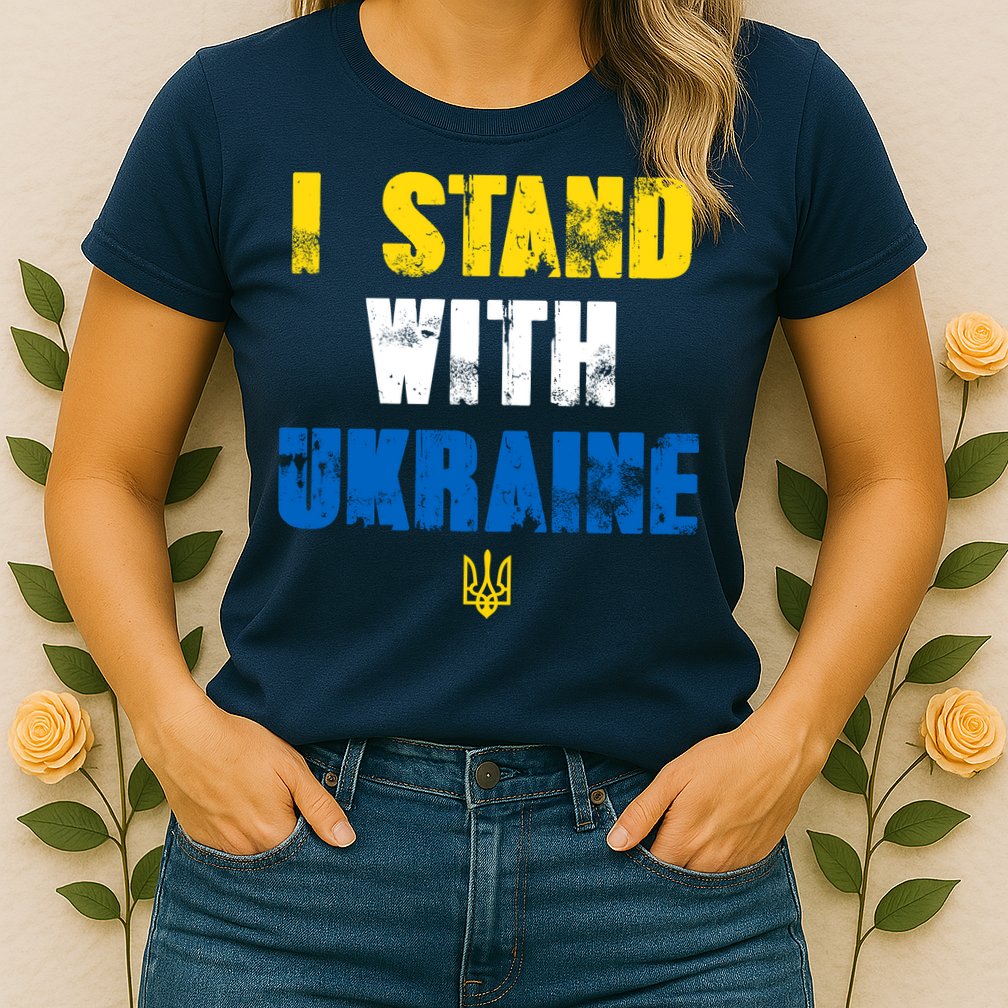 I Stand With Ukraine Womens T-Shirt