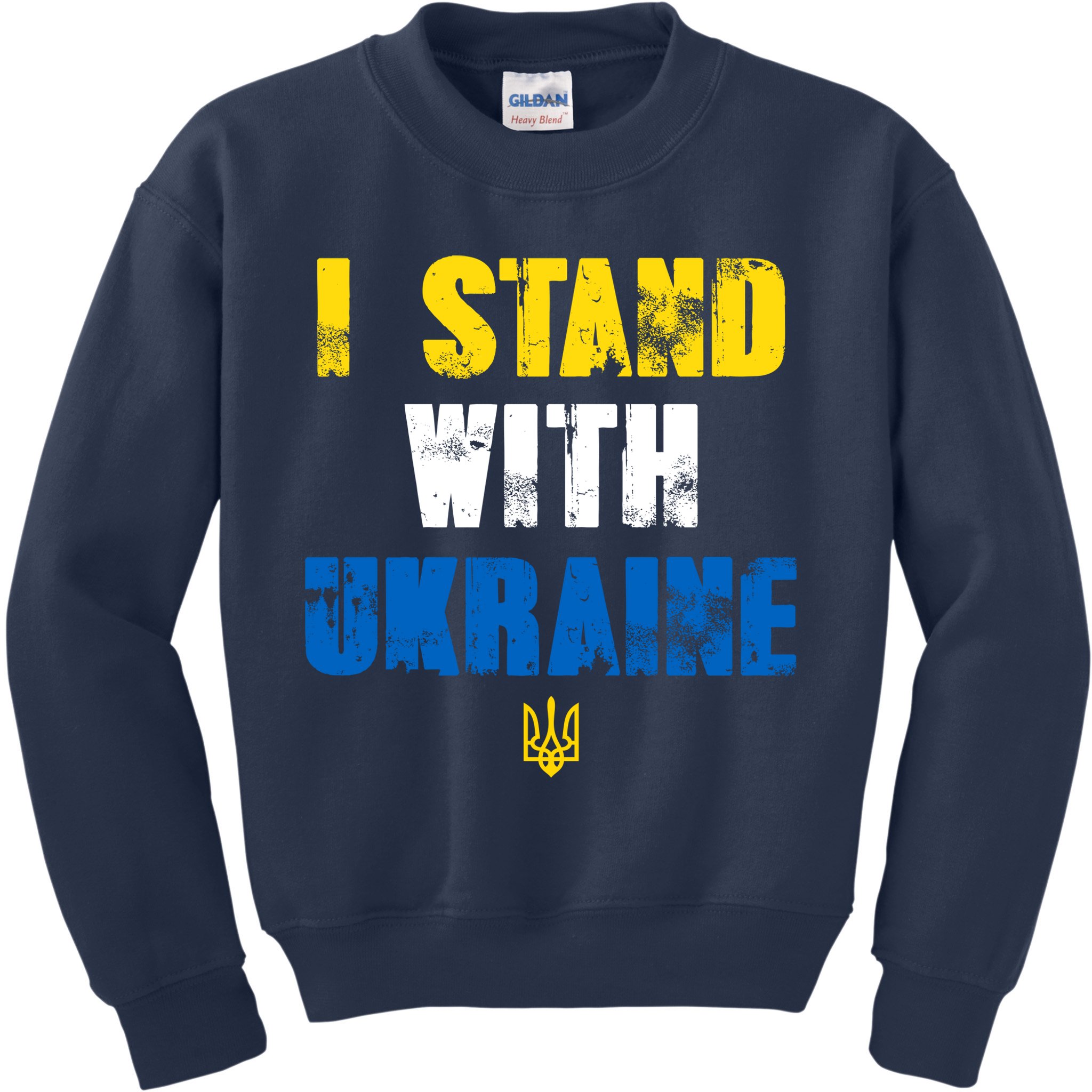 I Stand With Ukraine Kids Sweatshirt