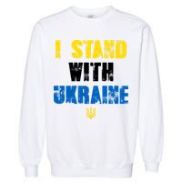I Stand With Ukraine Garment-Dyed Sweatshirt