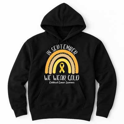 In September We Wear Gold Childhood Cancer Awareness Hoodie