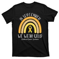 In September We Wear Gold Childhood Cancer Awareness T-Shirt