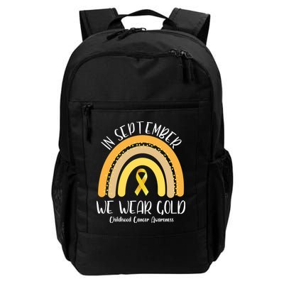 In September We Wear Gold Childhood Cancer Awareness Backpack