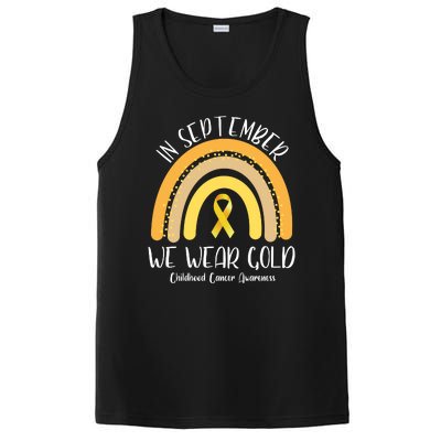 In September We Wear Gold Childhood Cancer Awareness PosiCharge Competitor Tank