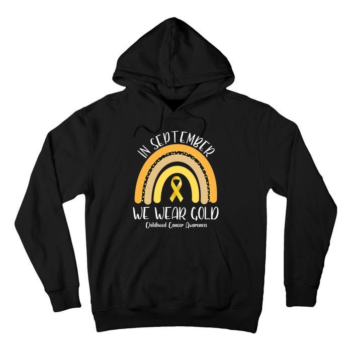 In September We Wear Gold Childhood Cancer Awareness Tall Hoodie