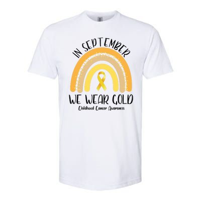 In September We Wear Gold Childhood Cancer Awareness Softstyle CVC T-Shirt