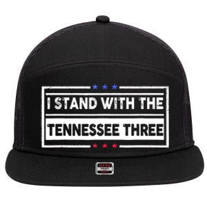 I STAND WITH THE TENNESSEE THREE 7 Panel Mesh Trucker Snapback Hat