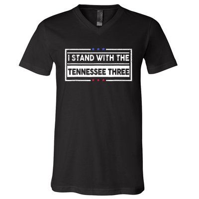 I STAND WITH THE TENNESSEE THREE V-Neck T-Shirt