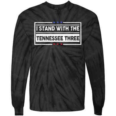 I STAND WITH THE TENNESSEE THREE Tie-Dye Long Sleeve Shirt