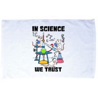 In Science We Trust Chemicals Chemist Mice Funny Laboratory Microfiber Hand Towel