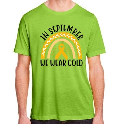 In September We Wear Gold Childhood Cancer Adult ChromaSoft Performance T-Shirt