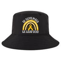 In September We Wear Gold Childhood Cancer Cool Comfort Performance Bucket Hat