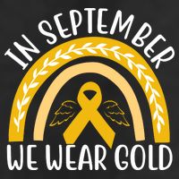 In September We Wear Gold Childhood Cancer Cool Comfort Performance Bucket Hat