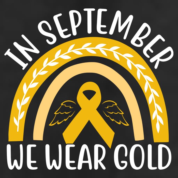 In September We Wear Gold Childhood Cancer Cool Comfort Performance Bucket Hat