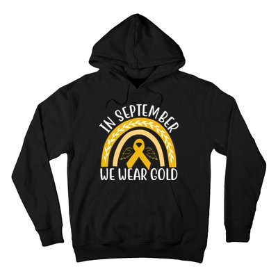 In September We Wear Gold Childhood Cancer Hoodie