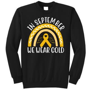 In September We Wear Gold Childhood Cancer Sweatshirt