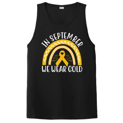 In September We Wear Gold Childhood Cancer PosiCharge Competitor Tank