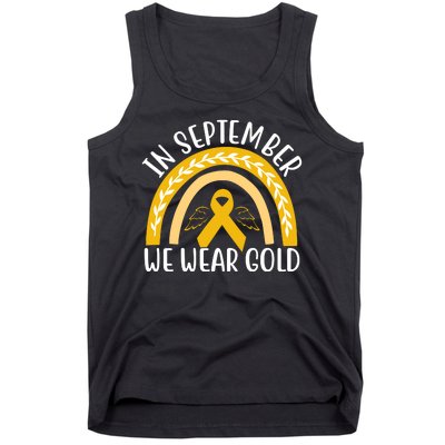 In September We Wear Gold Childhood Cancer Tank Top