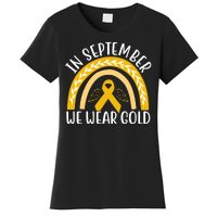 In September We Wear Gold Childhood Cancer Women's T-Shirt